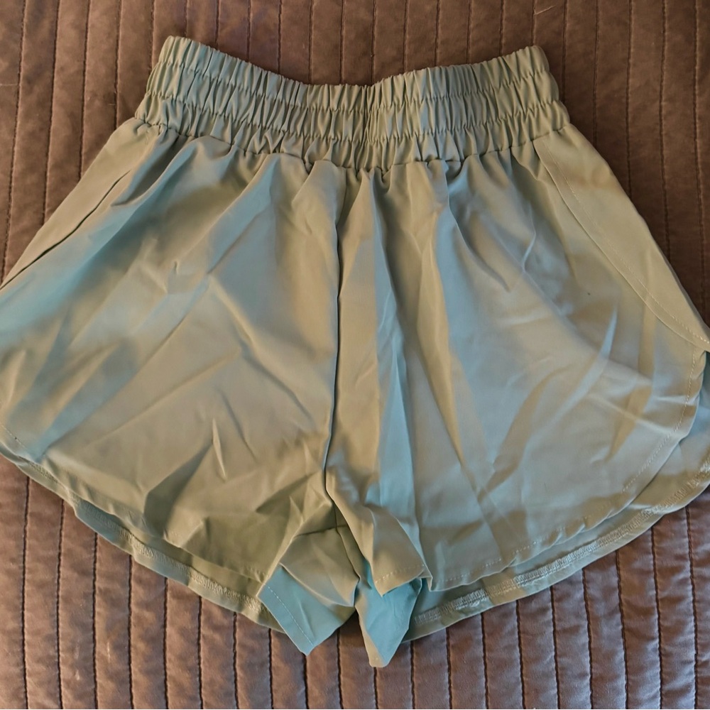 Women's Light Green Shorts